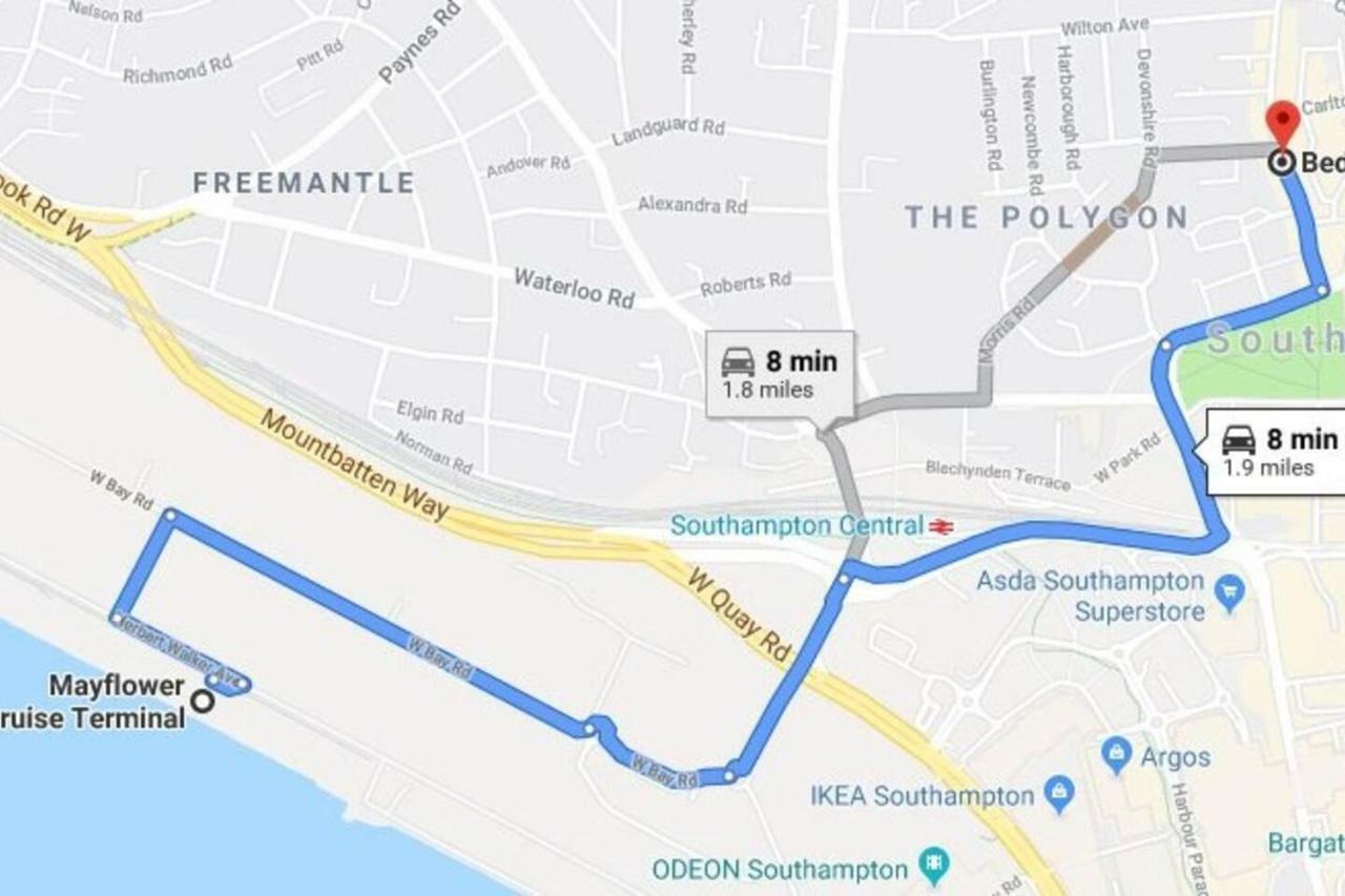 2 Bed Apartment With 2 Ensuites-Near Train Station /Mayflower /City Southampton Luaran gambar